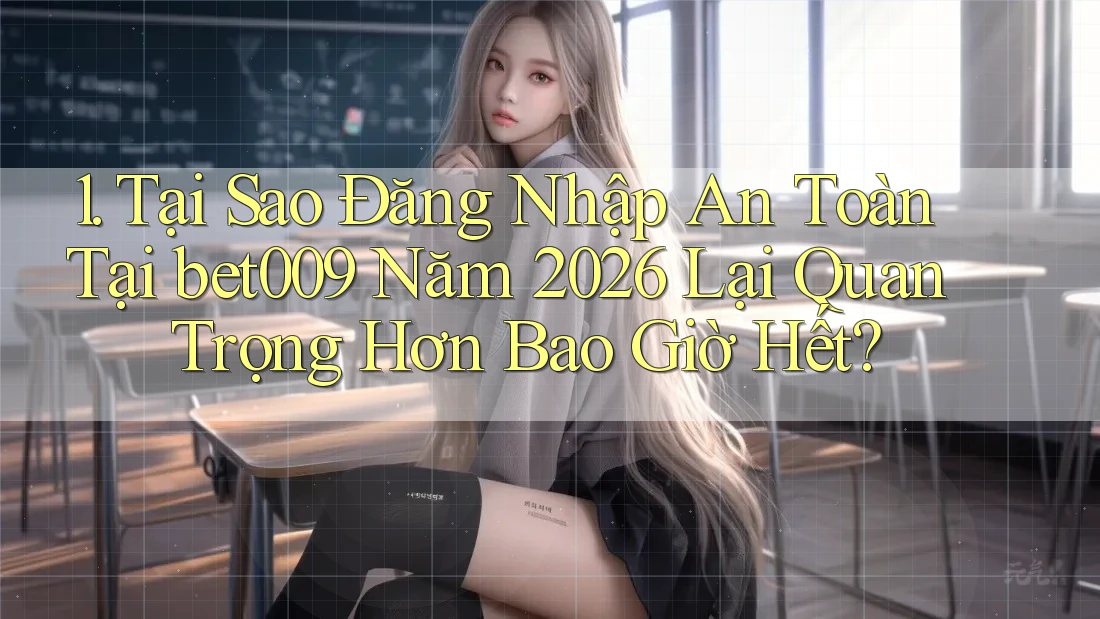 1. Tại Sao Đăng Nhập An Toàn Tại bet009 Năm 2026 Lại Quan Trọng Hơn Bao Giờ Hết?
