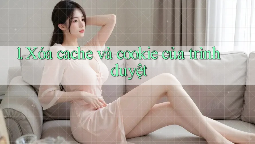 1. Xóa cache và cookie của trình duyệt