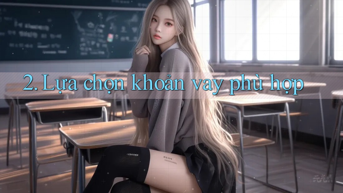 2. Lựa chọn khoản vay phù hợp
