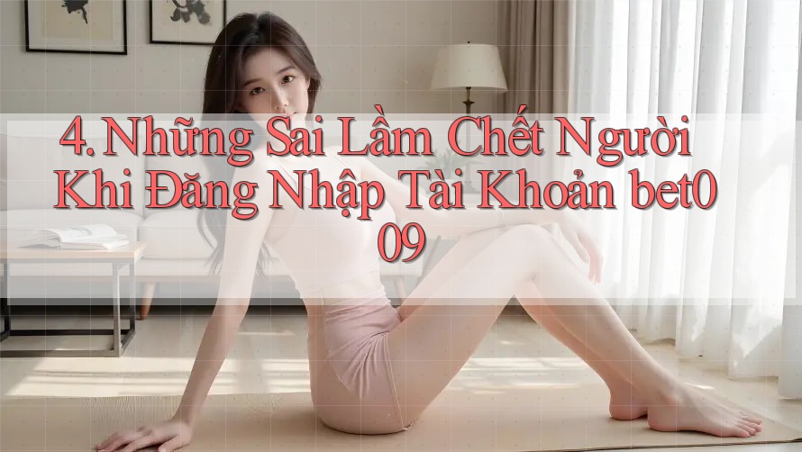 4. Những Sai Lầm Chết Người Khi Đăng Nhập Tài Khoản bet009