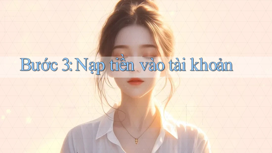 Bước 3: Nạp tiền vào tài khoản