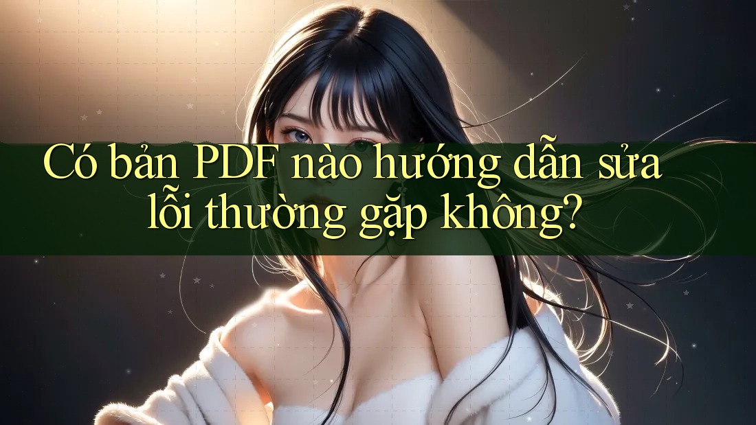 Có bản PDF nào hướng dẫn sửa lỗi thường gặp không?