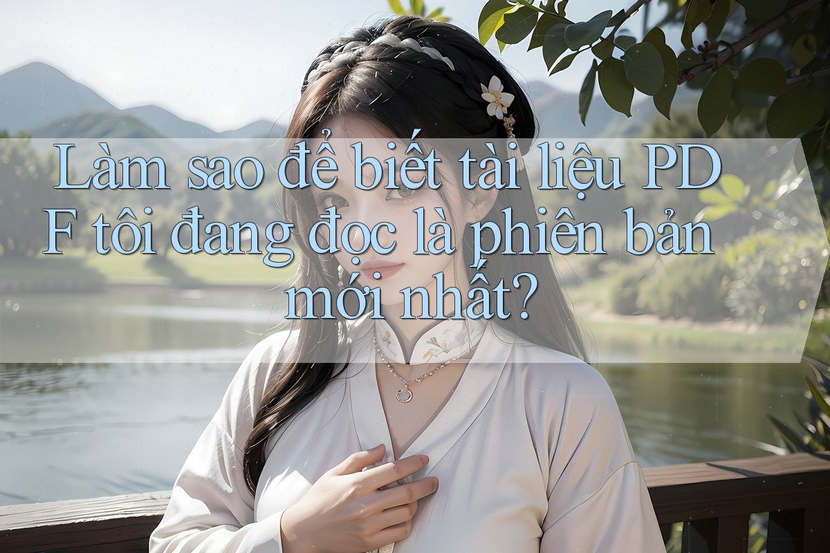 Làm sao để biết tài liệu PDF tôi đang đọc là phiên bản mới nhất?