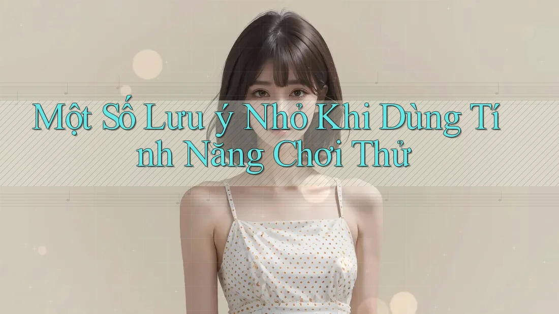 Một Số Lưu ý Nhỏ Khi Dùng Tính Năng Chơi Thử