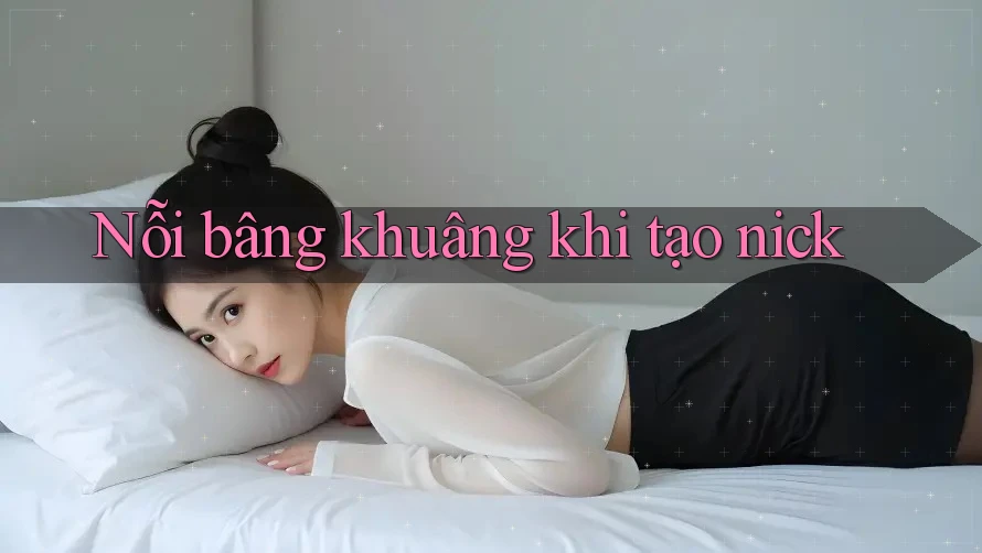 Nỗi bâng khuâng khi tạo nick